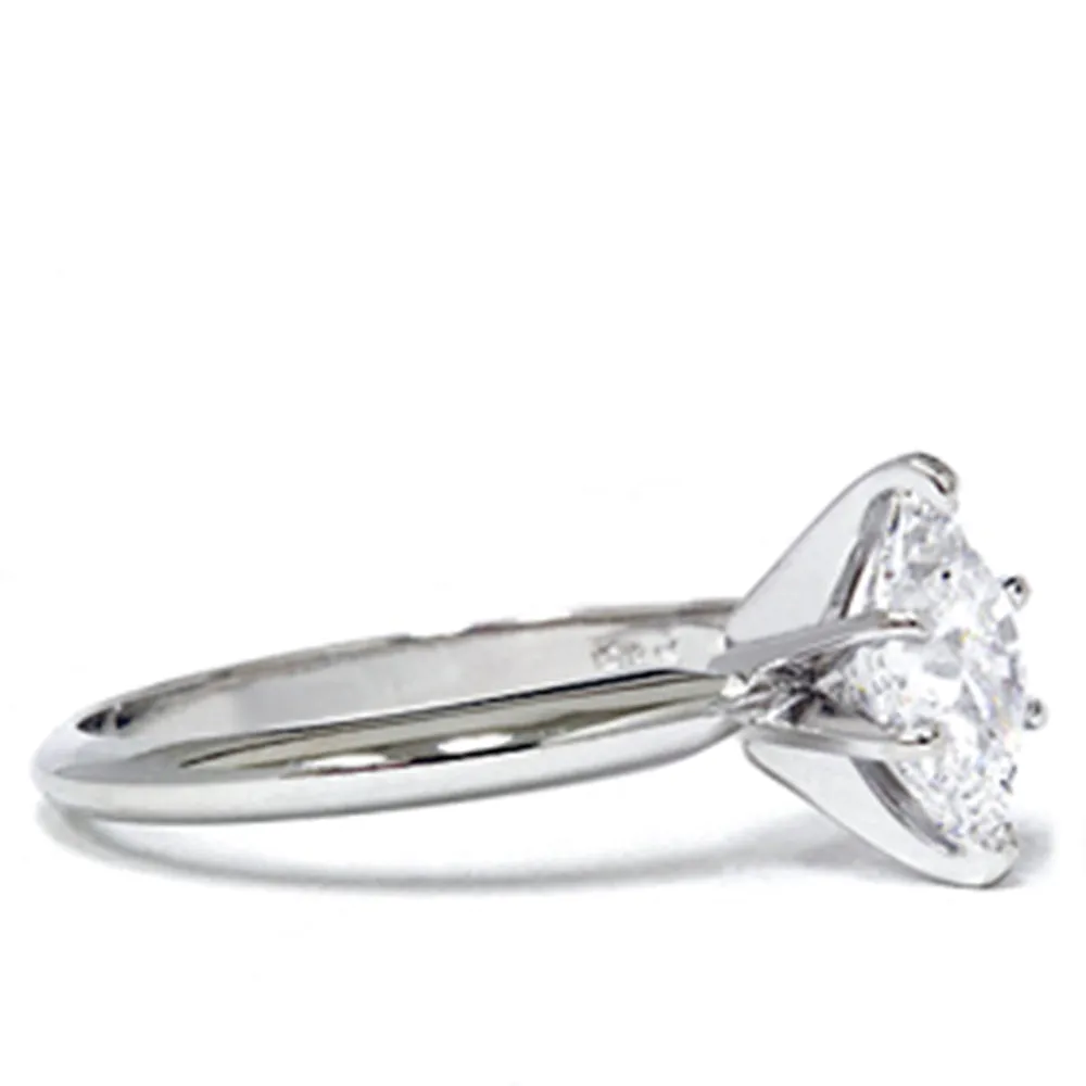 1 1/4 Ct Marquise Solitaire Diamond Engagement Ring 10k White Gold