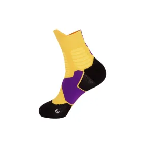 3 Pack Mens Anti Slip Trainer Socks Yellow