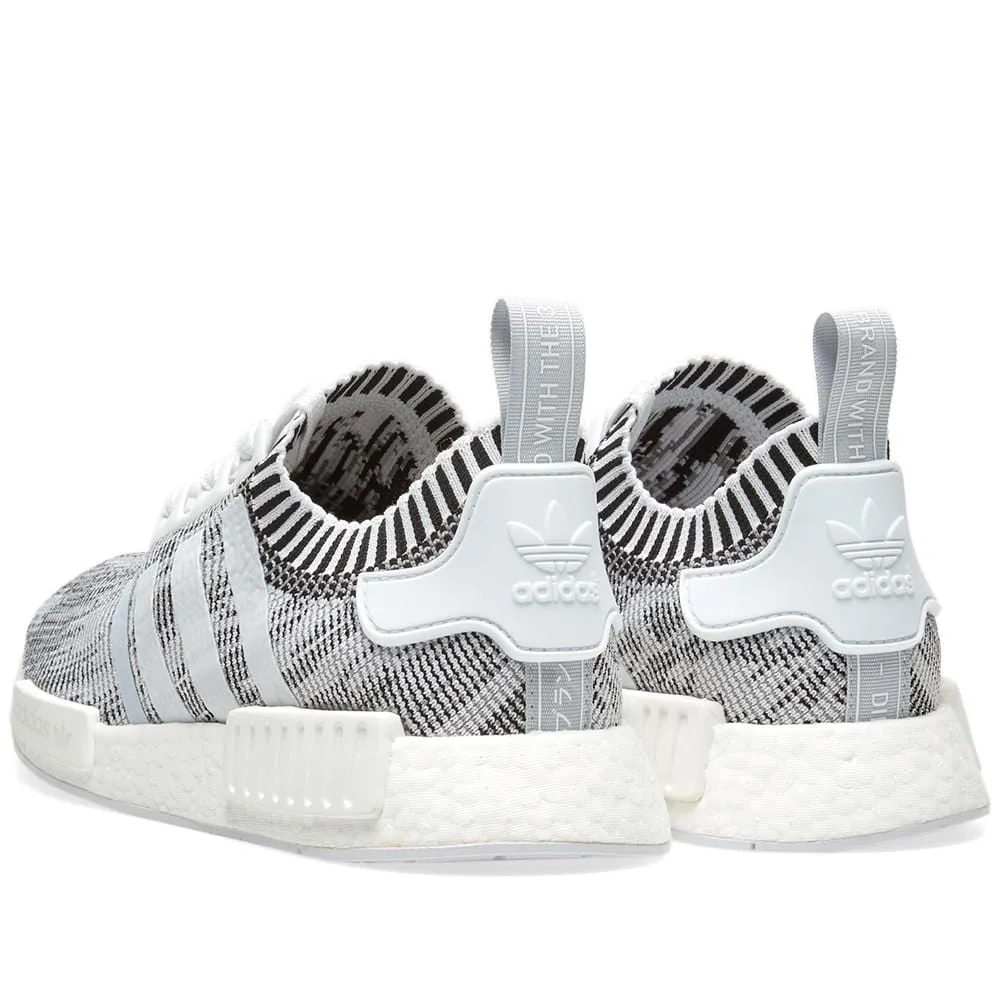 adidas NMD_R1 Primeknit Glitch Camo White-Black