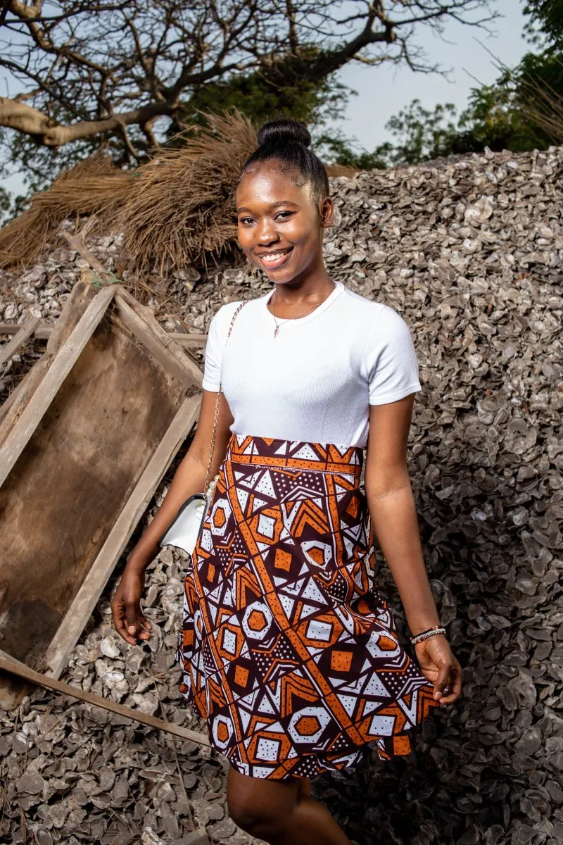 African Wrap Skirt Mud Cloth