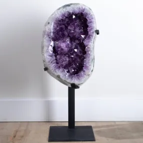 Amethyst Geode from Brazil on Custom Stand- 29 / 52 lbs