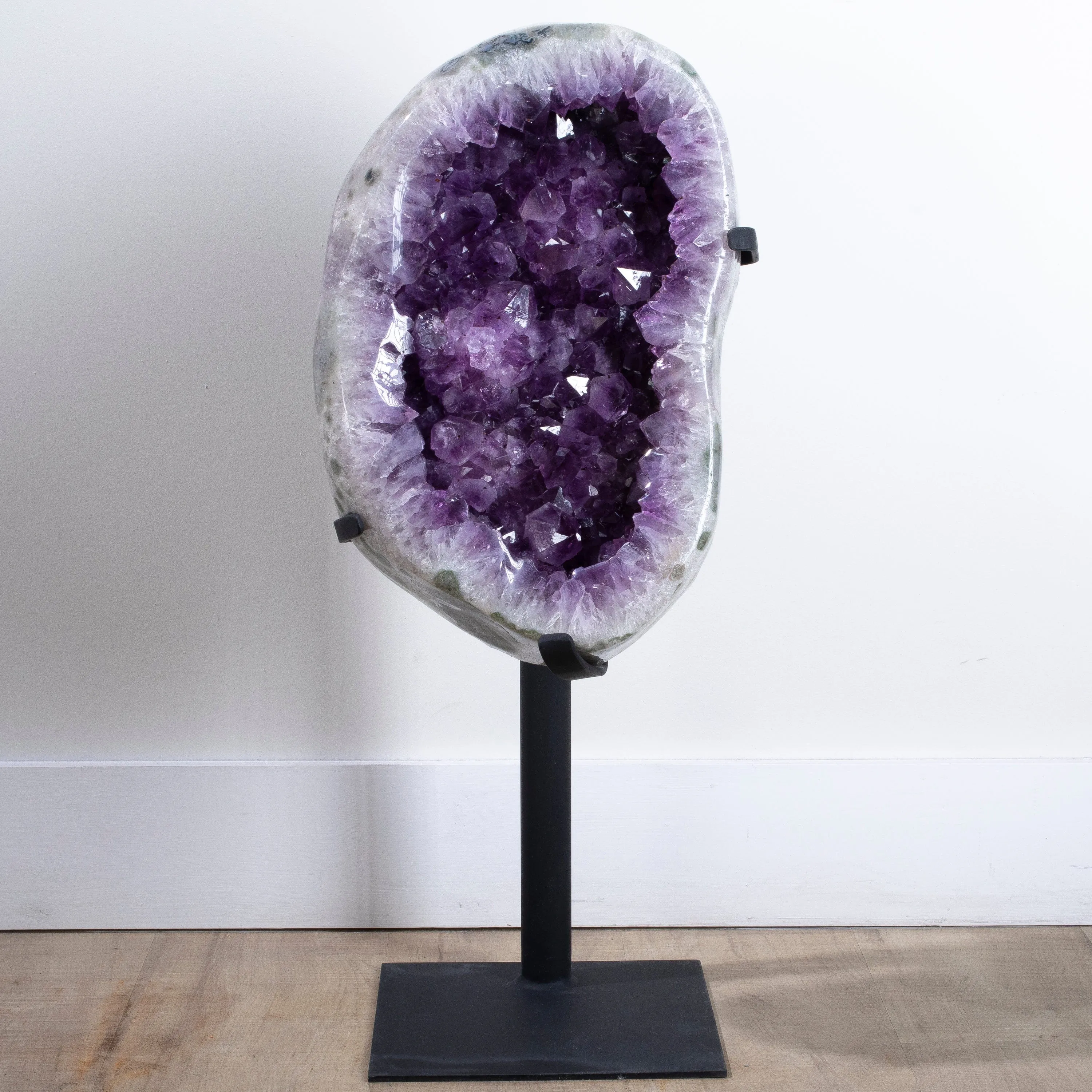 Amethyst Geode from Brazil on Custom Stand- 29 / 52 lbs