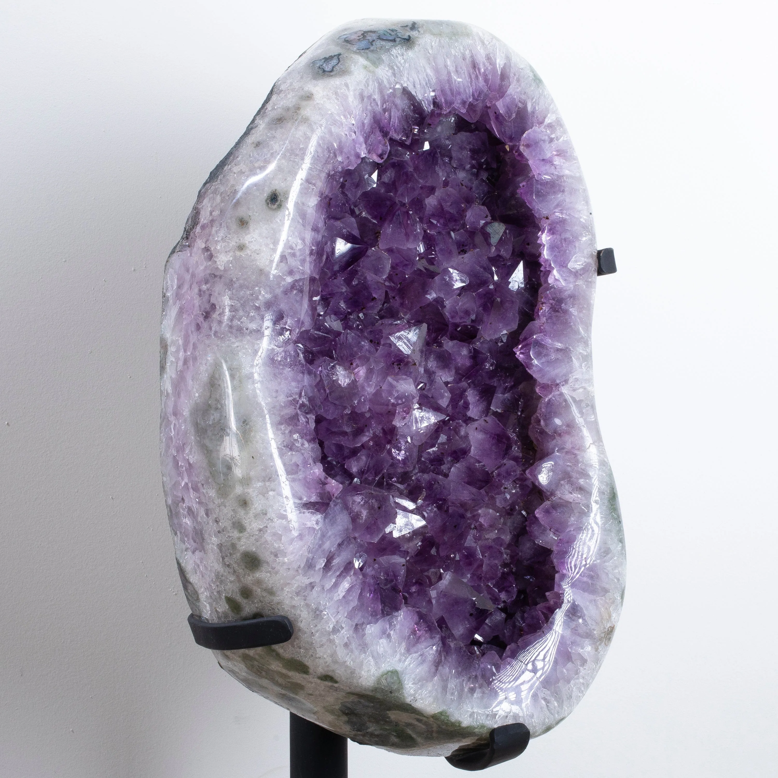 Amethyst Geode from Brazil on Custom Stand- 29 / 52 lbs