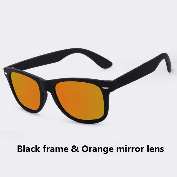 AOFLY Fashion Sunglasses Men Polarized Sunglasses Men Driving Mirrors Coating Points Black Frame Eyewear Male Sun Glasses UV400