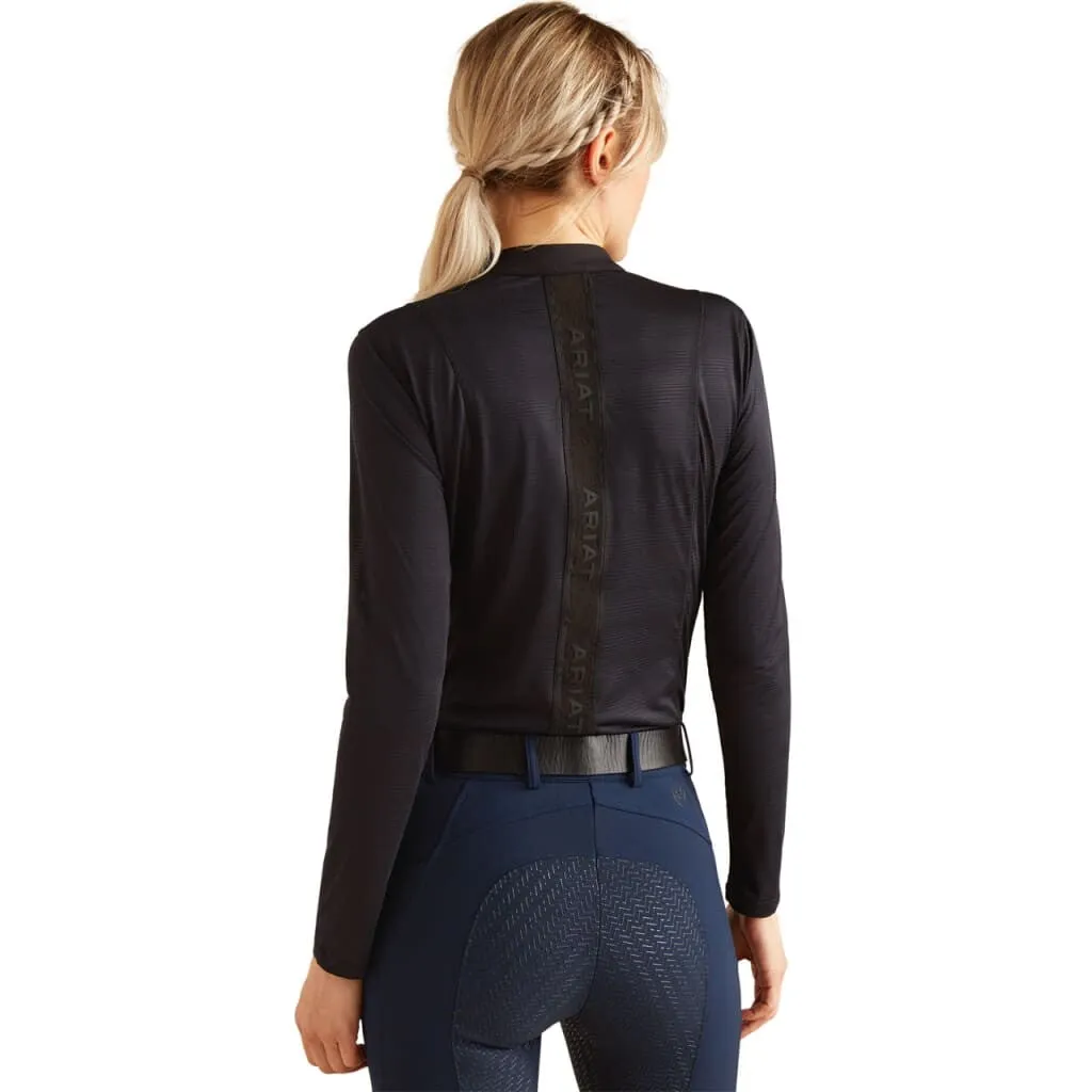 Ariat Ladies Breathe 1/4 Zip Baselayer Black