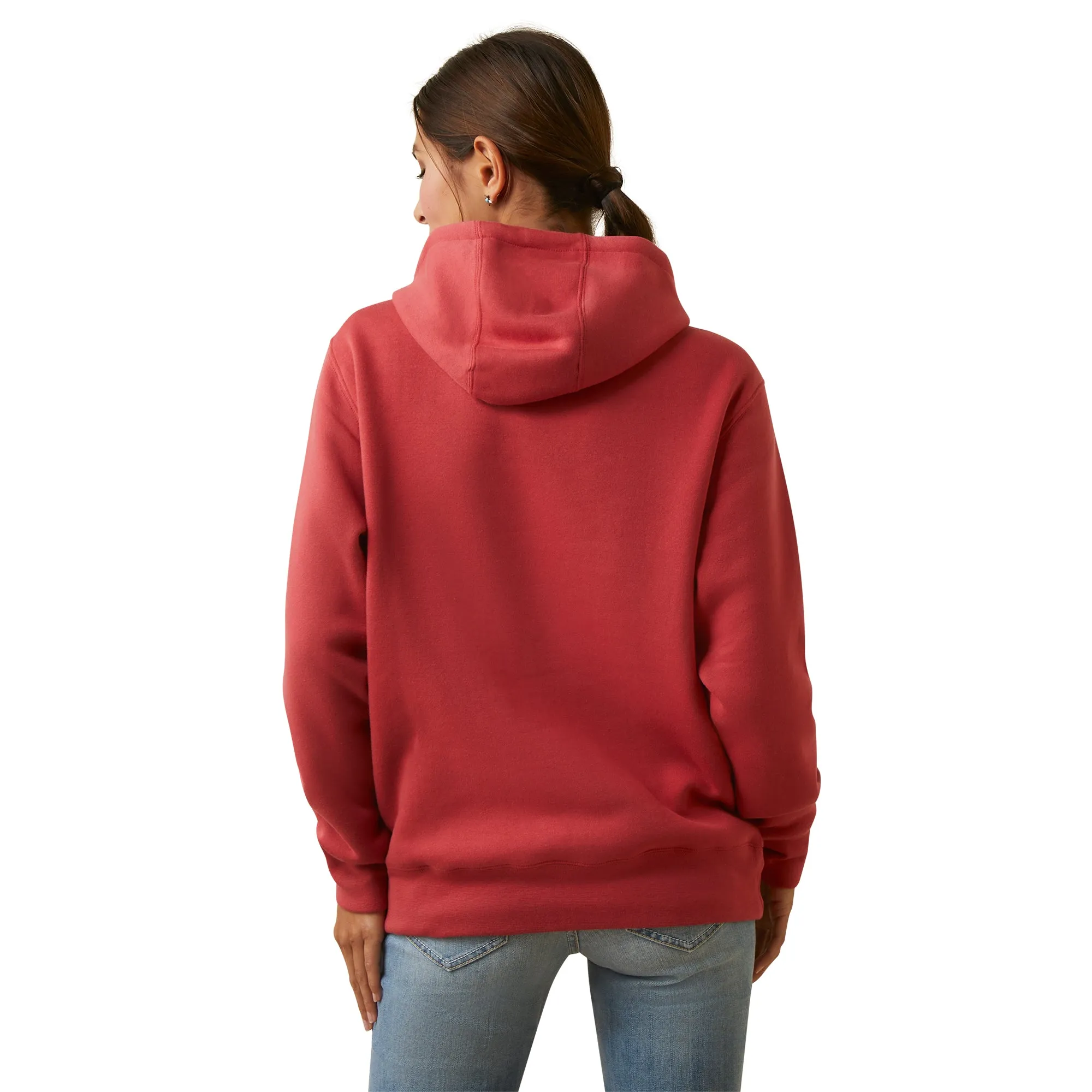 Ariat Ladies Logo Printed Cardinal Red Hoodie 10046164