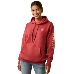 Ariat Ladies Logo Printed Cardinal Red Hoodie 10046164