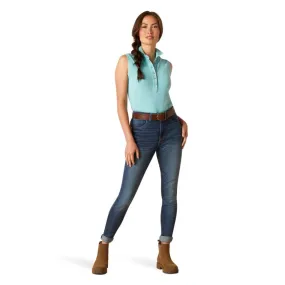 Ariat Ladies Prix 2.0 Sleeveless Polo Marine Blue