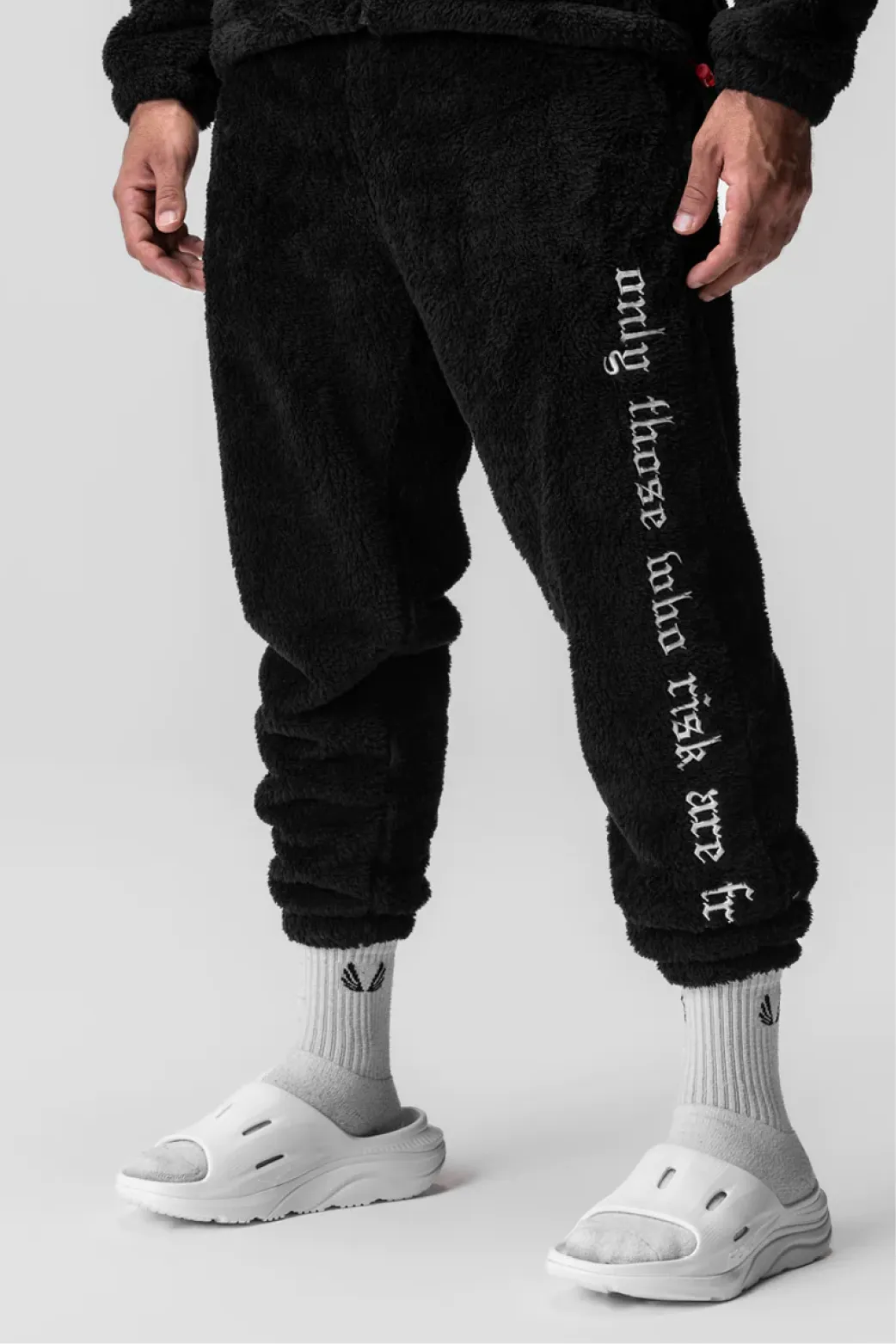 ASRV Sherpa Recovery Sweatpants - Black/White