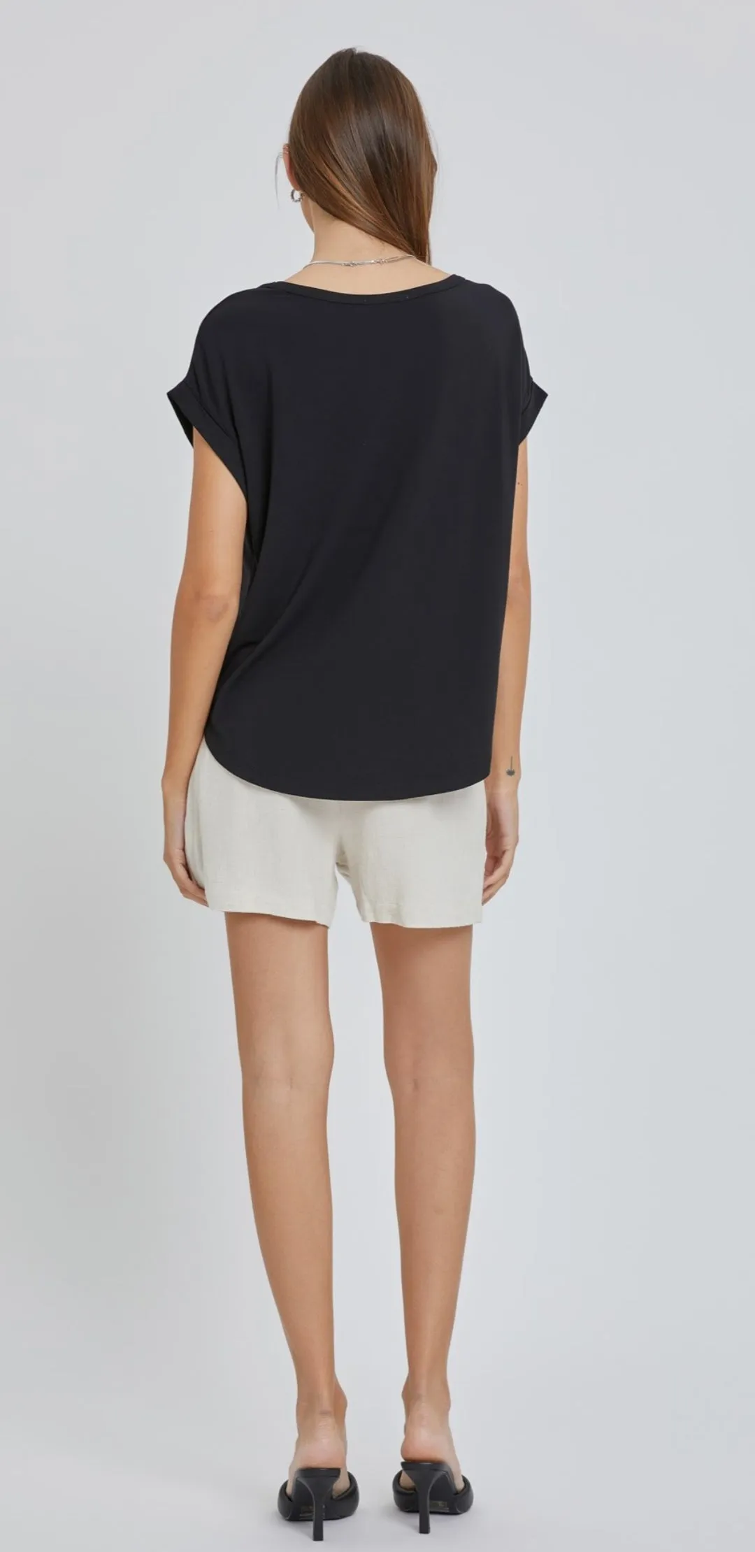 Bamboo/Modal Boat Neck Tee