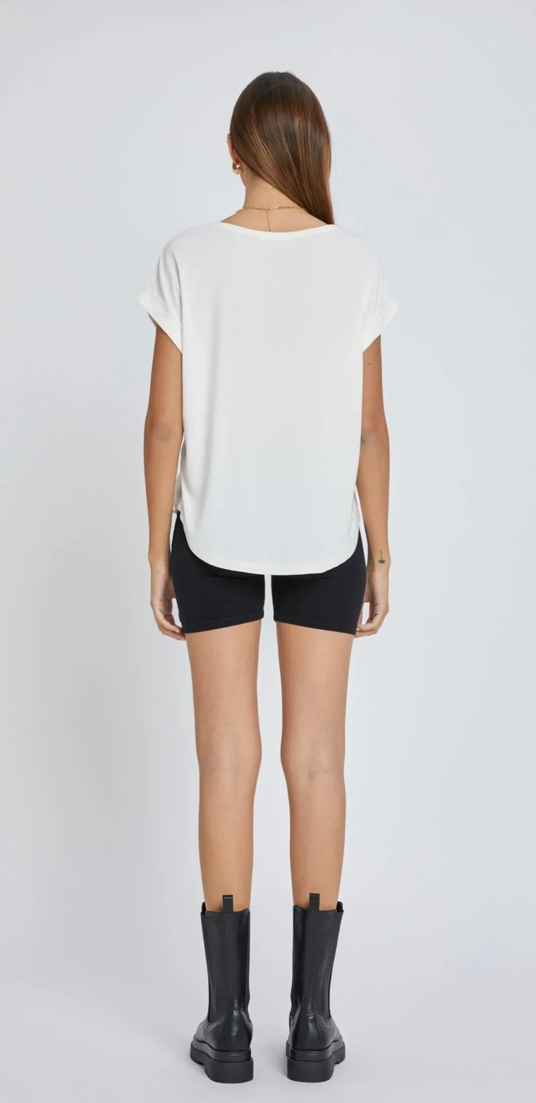 Bamboo/Modal Boat Neck Tee