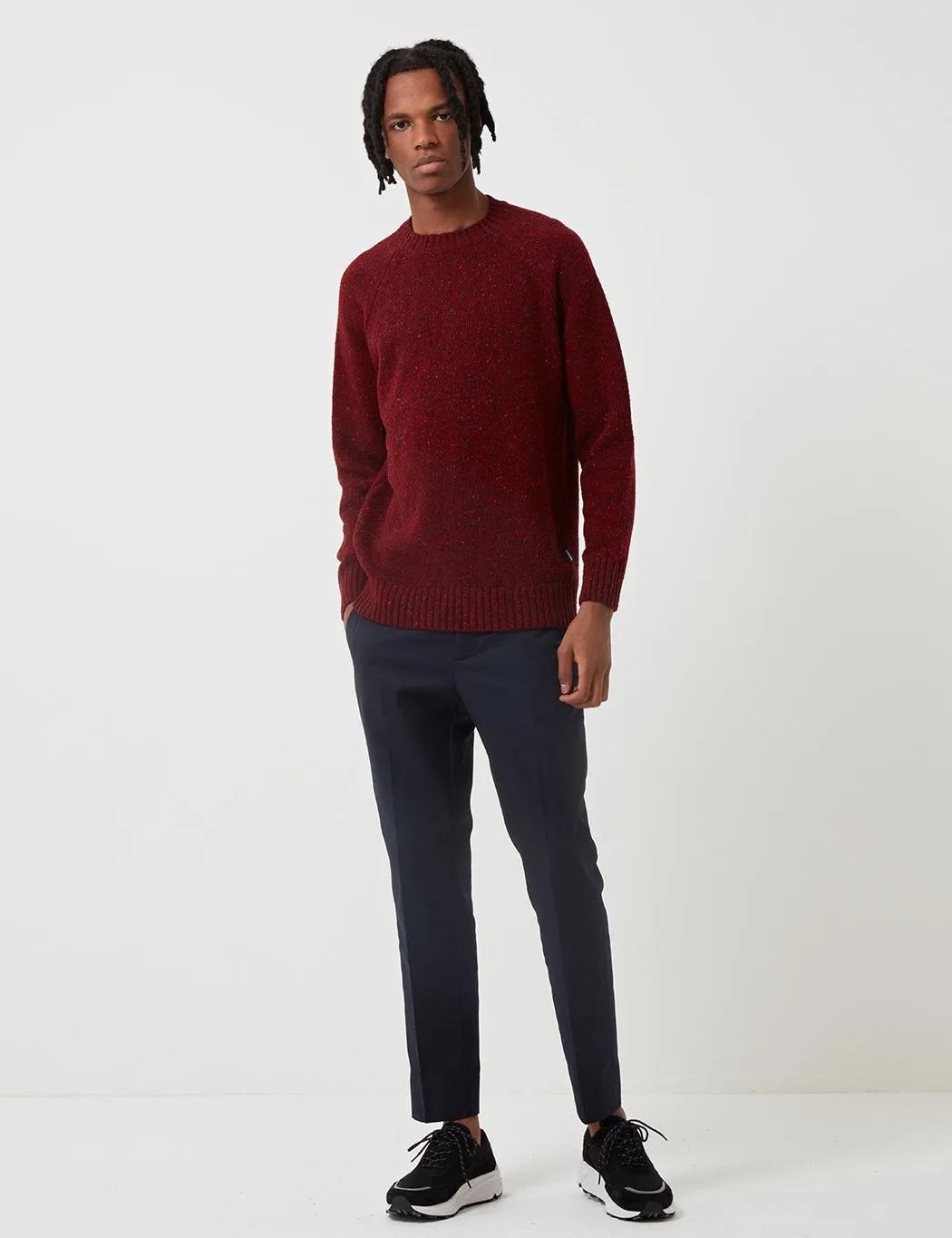 Barbour Netherton Knit Sweatshirt - Merlot