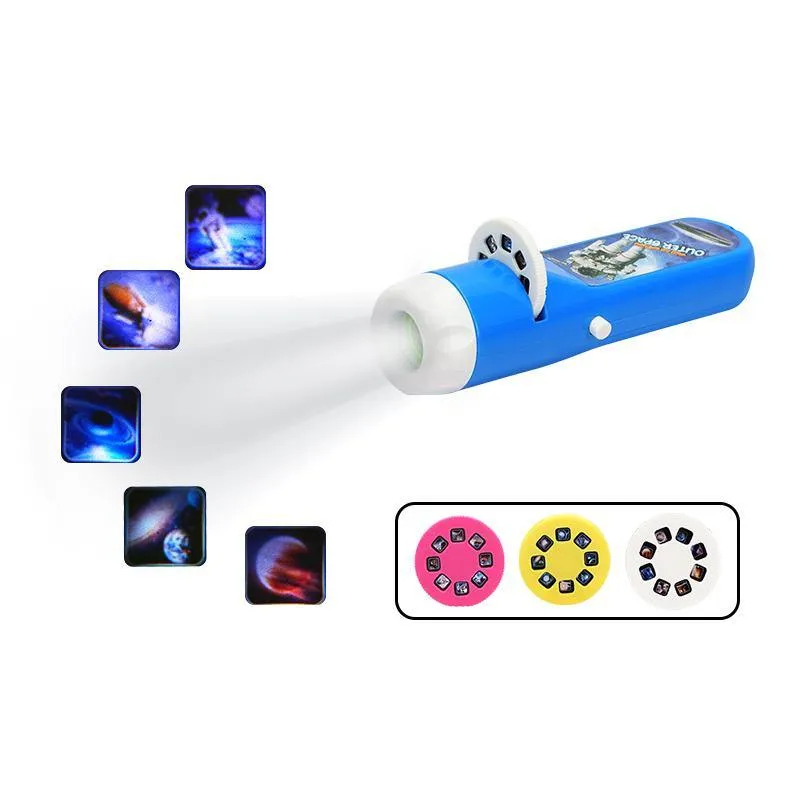 Beautiful Outer Space Themed Projection Flash Light For Kids