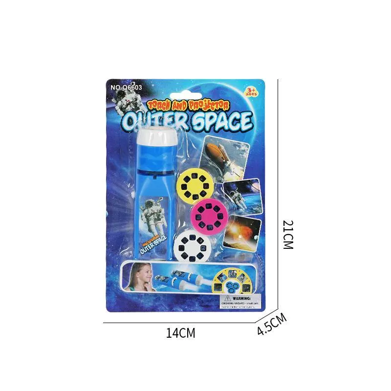 Beautiful Outer Space Themed Projection Flash Light For Kids