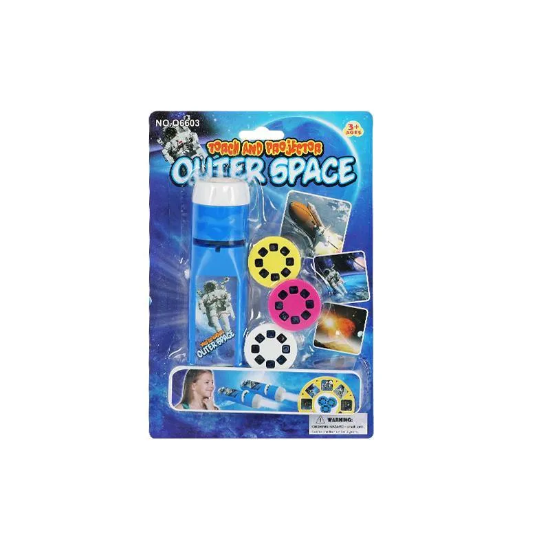 Beautiful Outer Space Themed Projection Flash Light For Kids