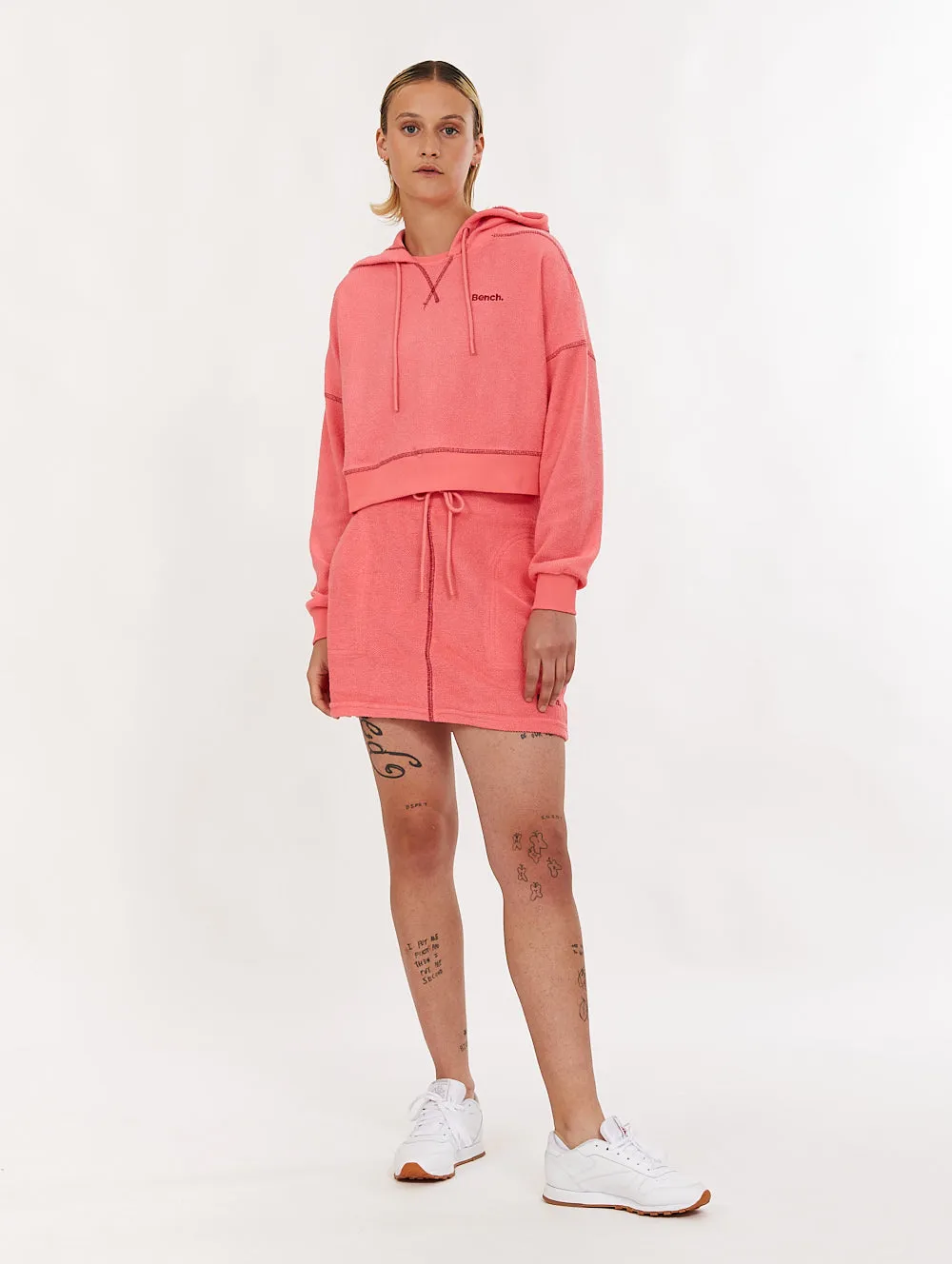 Beech French Terry Pullover Crop Hoodie