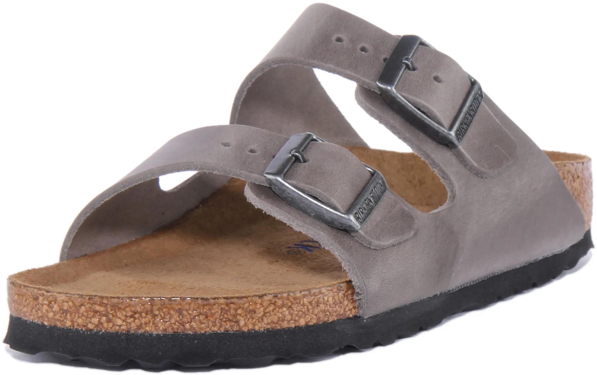 Birkenstock Arizona Sbf In Grey For Unisex | Narrow Fit