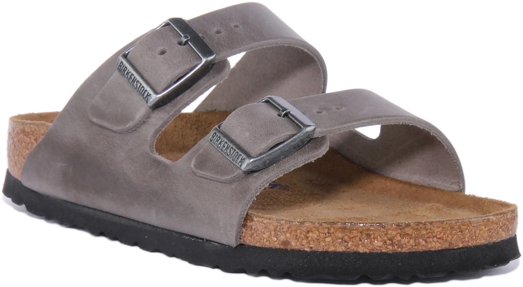 Birkenstock Arizona Sbf In Grey For Unisex | Narrow Fit