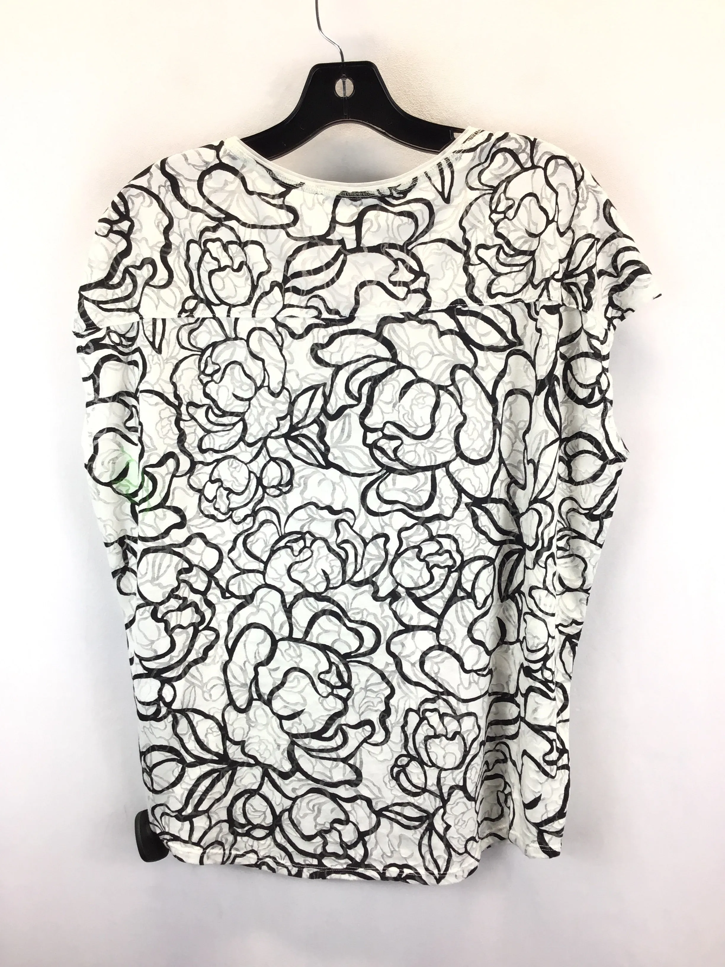 Black & White Top Short Sleeve White House Black Market, Size S