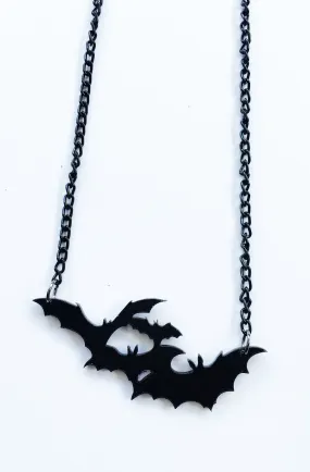 Black Batty Necklace