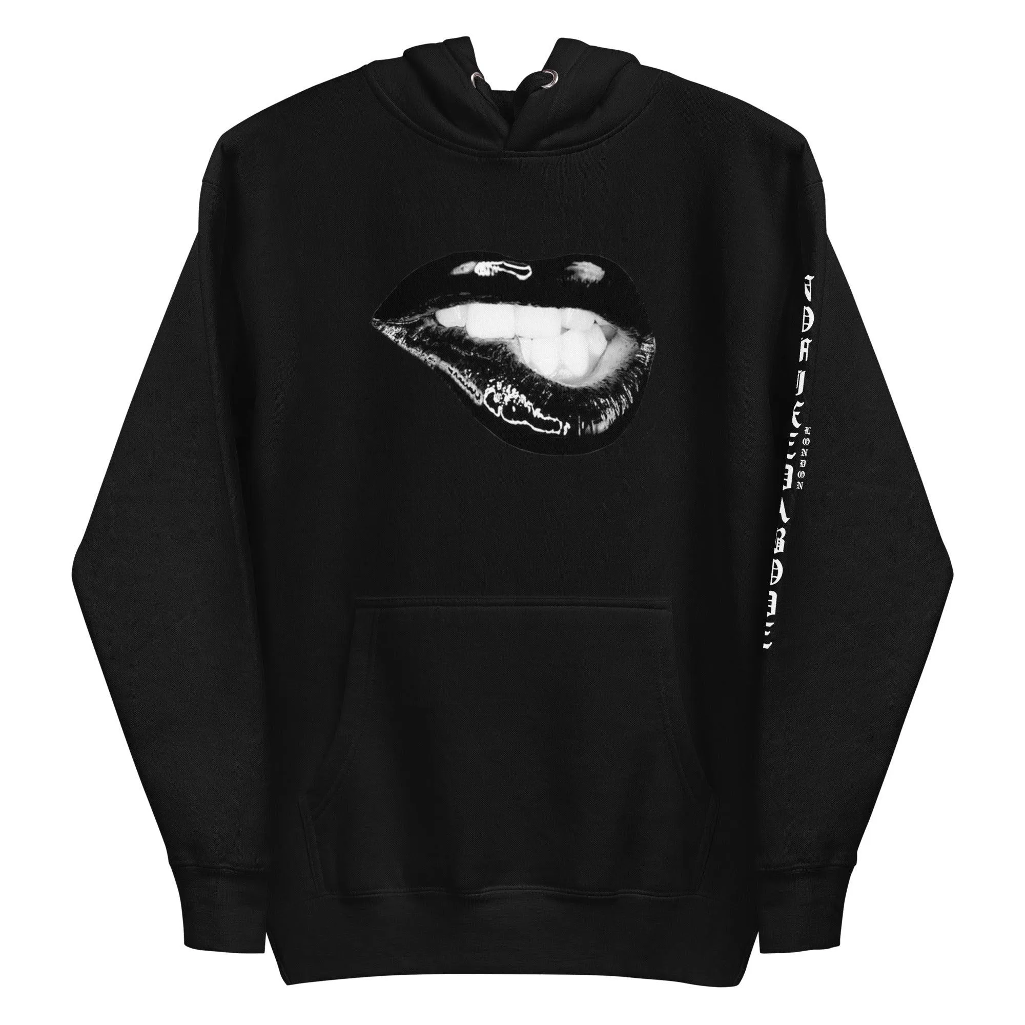 Black Biting Lips Hoodie