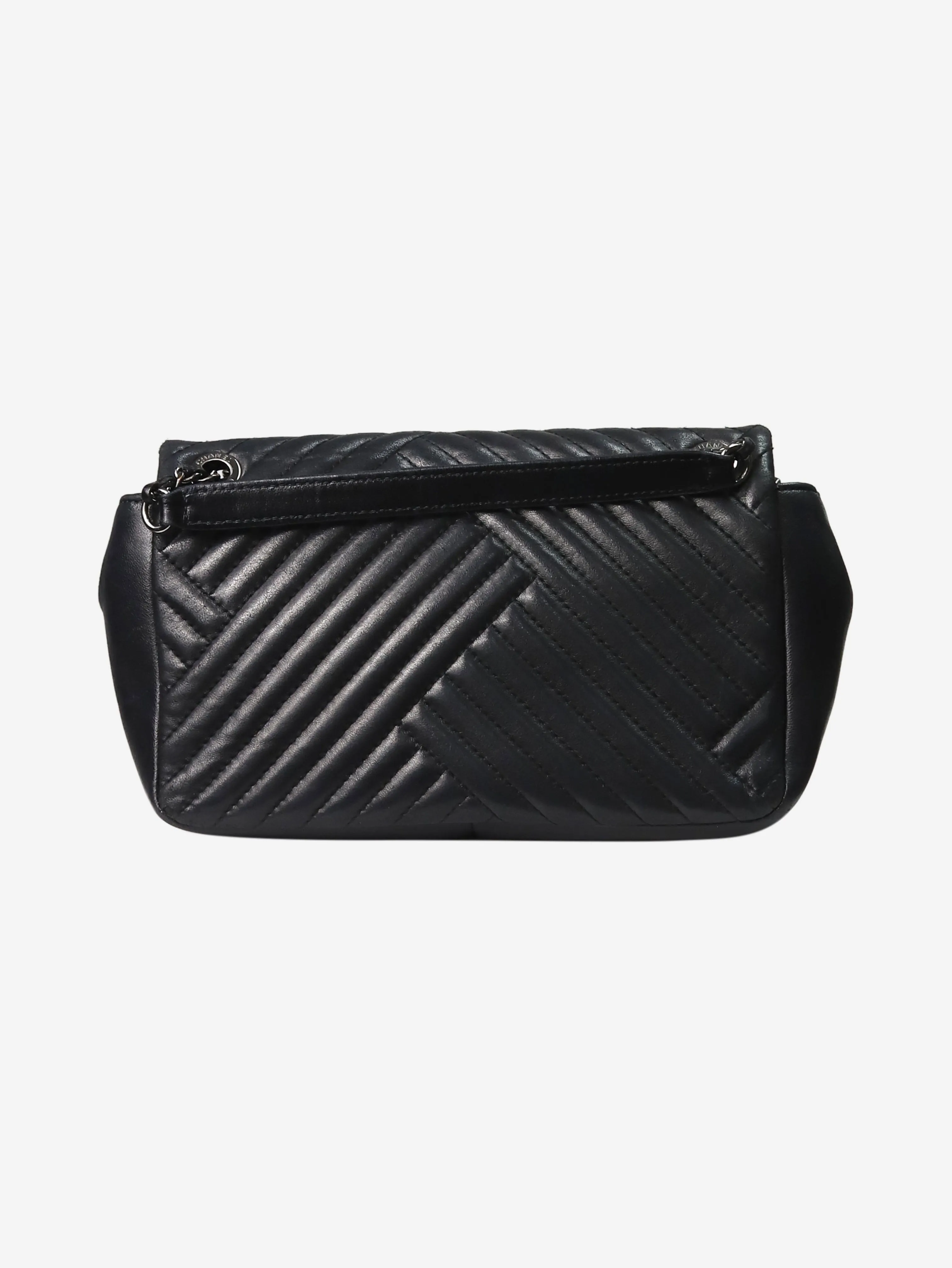 Black Timeless small 2015 silver hardware flap