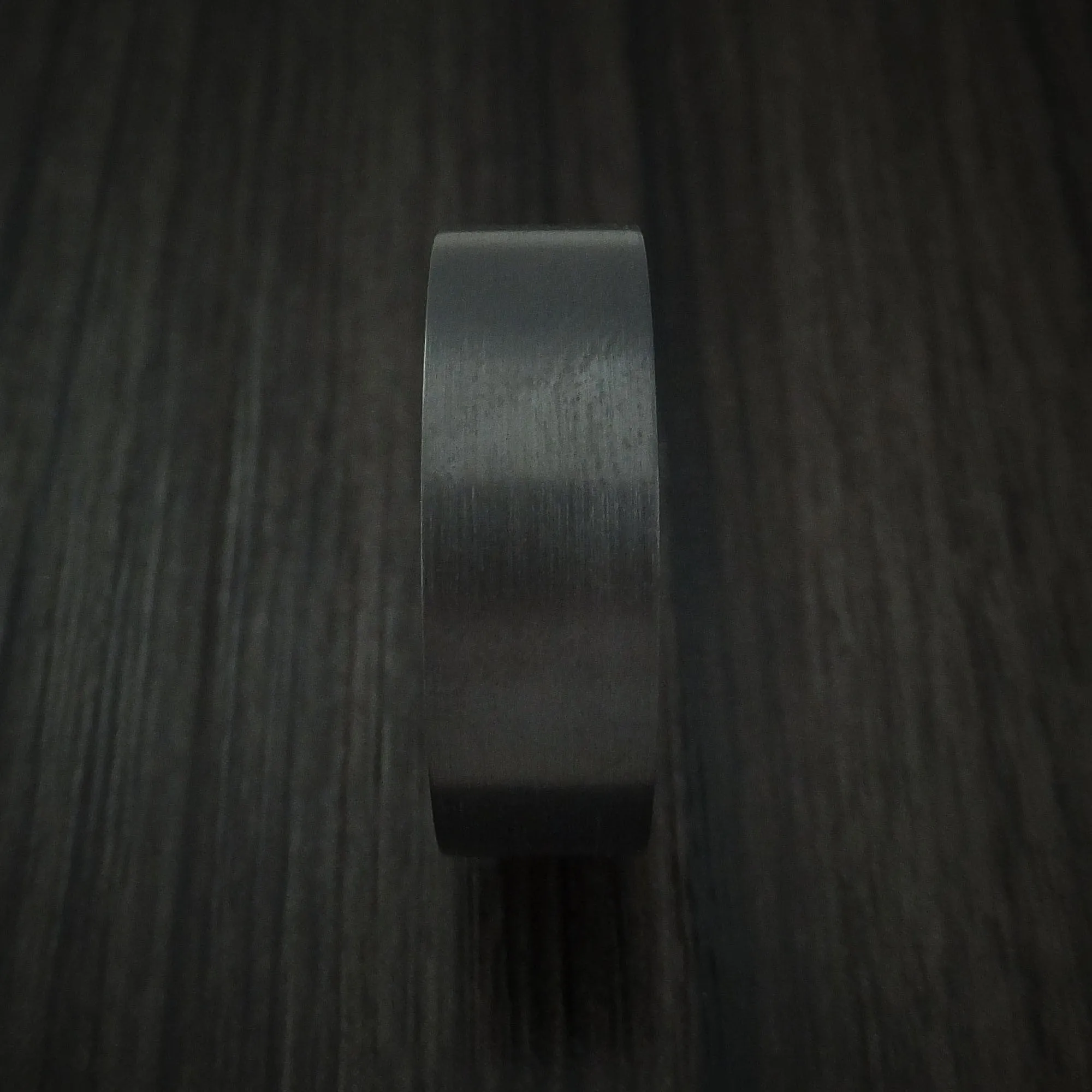 Black Titanium and Hardwood Sleeve Men's Ring Custom Made