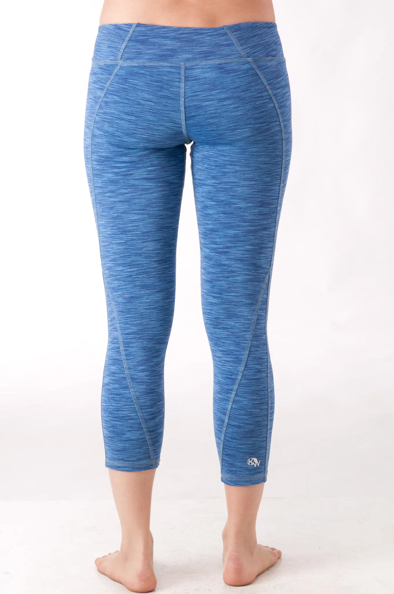 Blue Space Dye Capris