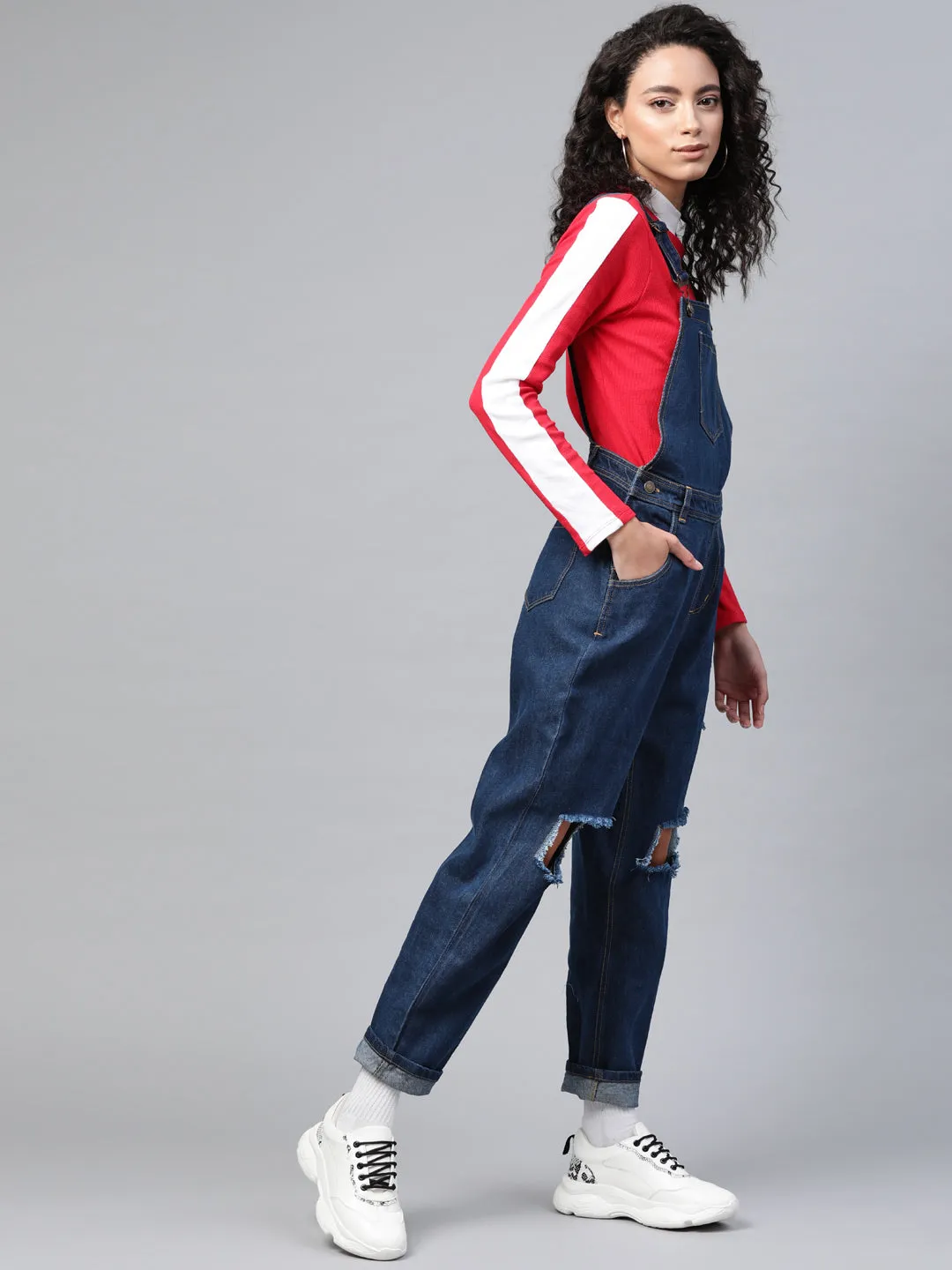 Blue Vintage Distress Dungaree