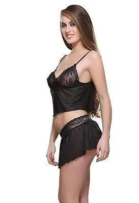 Bold Desire Babydoll Set Black #907