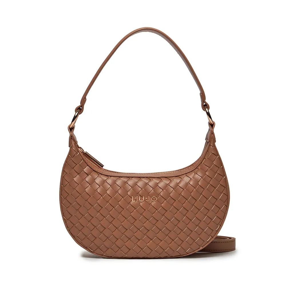 Borsa Donna Hobo LIU JO Better Intrecciata Marrone