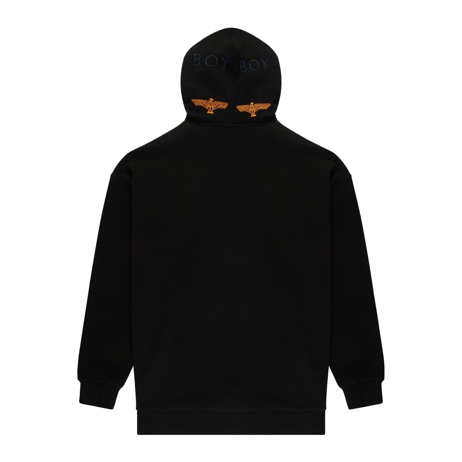 BOY MANIA EMBROIDERY HOODIE - BLACK