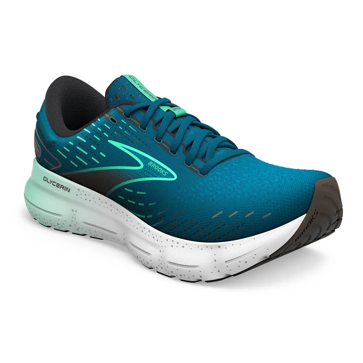 Brooks Glycerin 20 Mens | Moroccan Blue/black/spring Bud