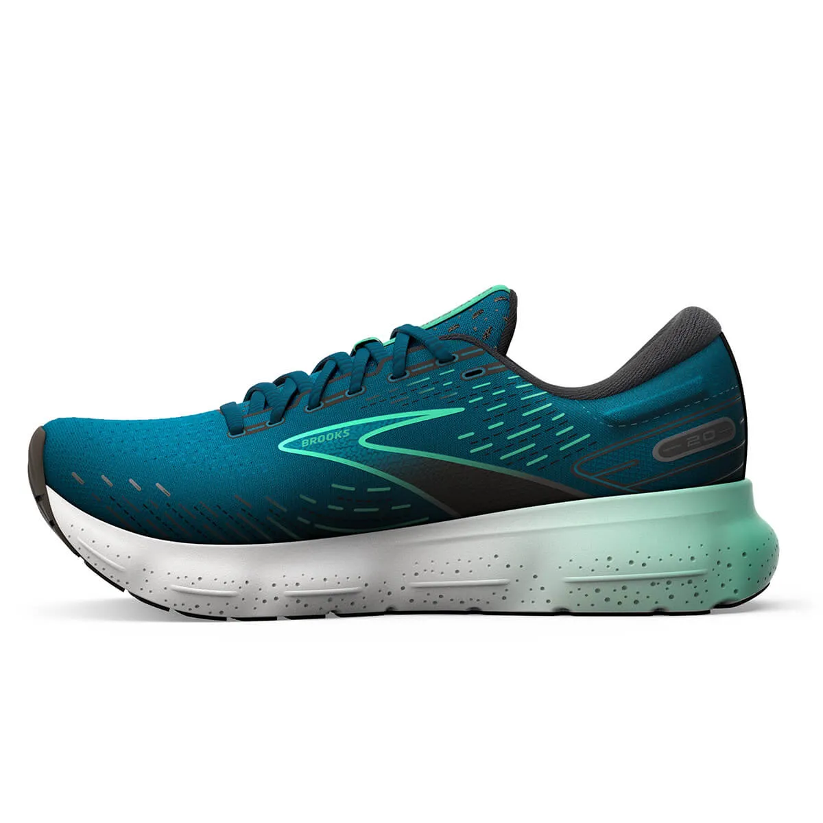 Brooks Glycerin 20 Mens | Moroccan Blue/black/spring Bud