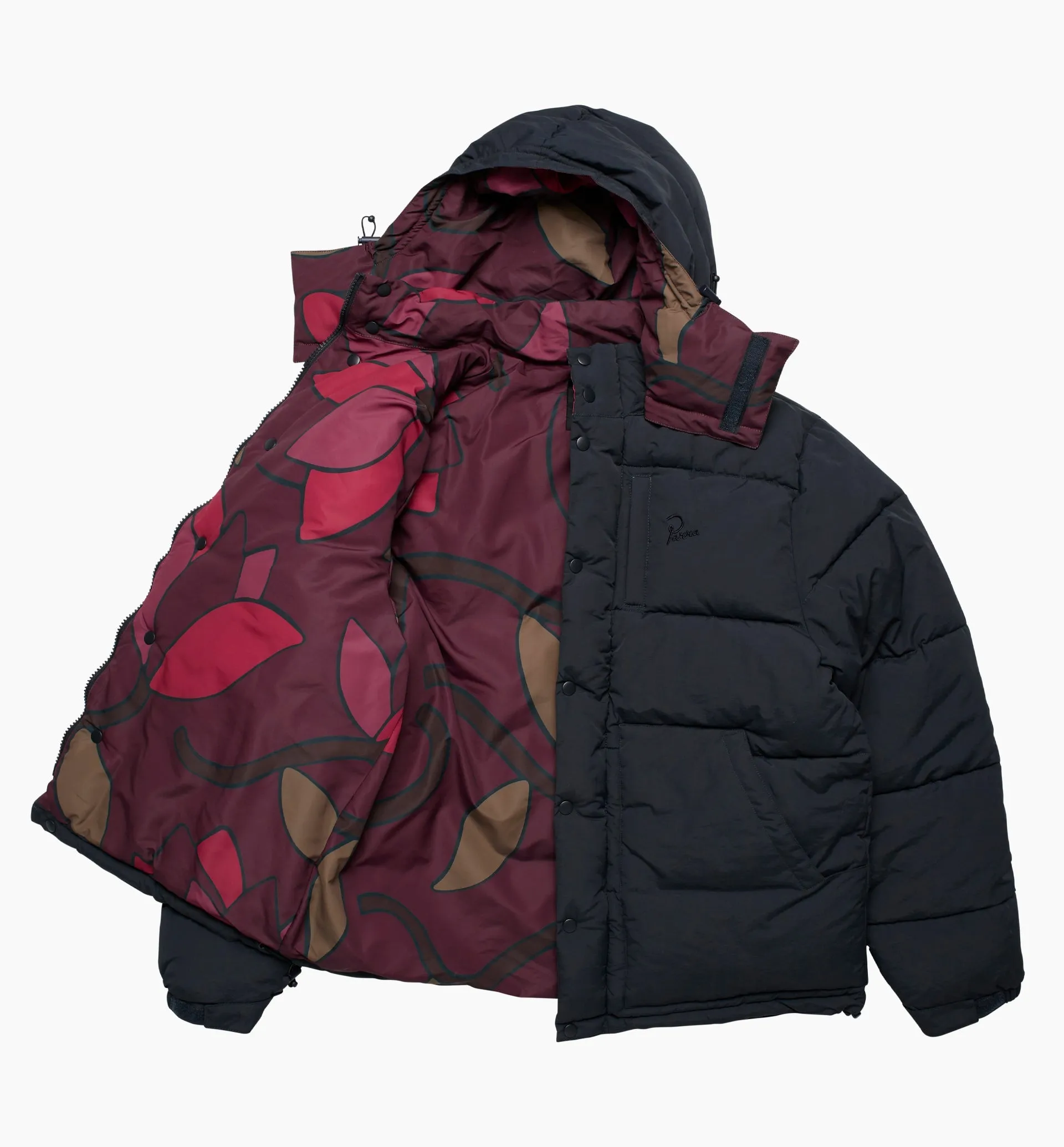 by Parra The Secret Garden Puffer Jacket 'Navy Blue'