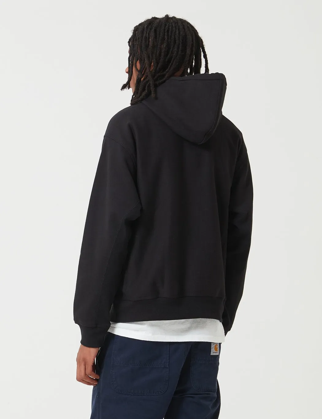 Carhartt-WIP American Script Hooded Sweatshirt - Black