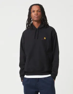 Carhartt-WIP American Script Hooded Sweatshirt - Black