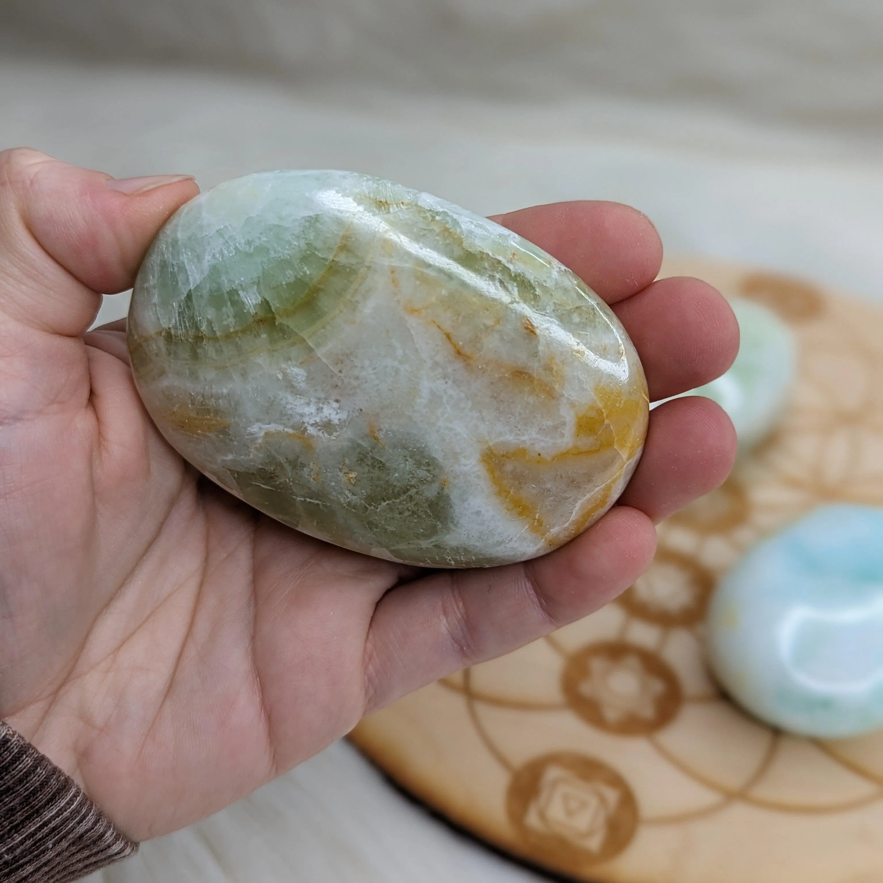 Caribbean Calcite Pillow Stones ~Flow Energy~ Connect with Higher Self