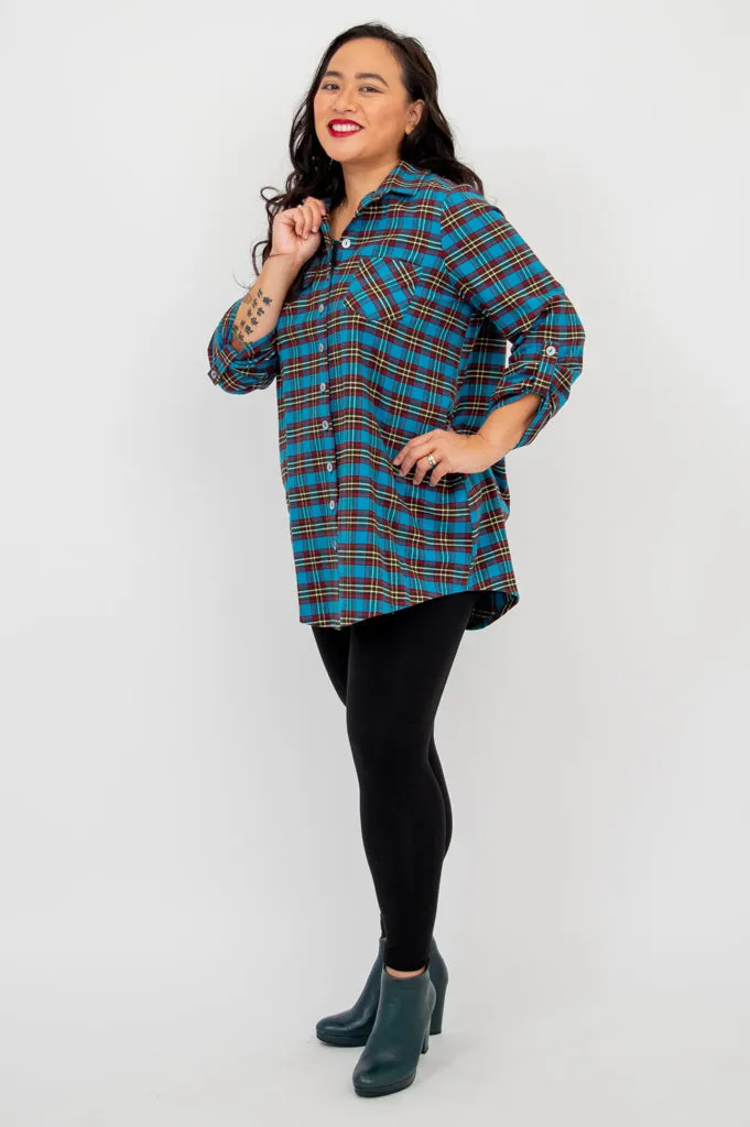 Celine Tunic, Telly Plaid, Cotton