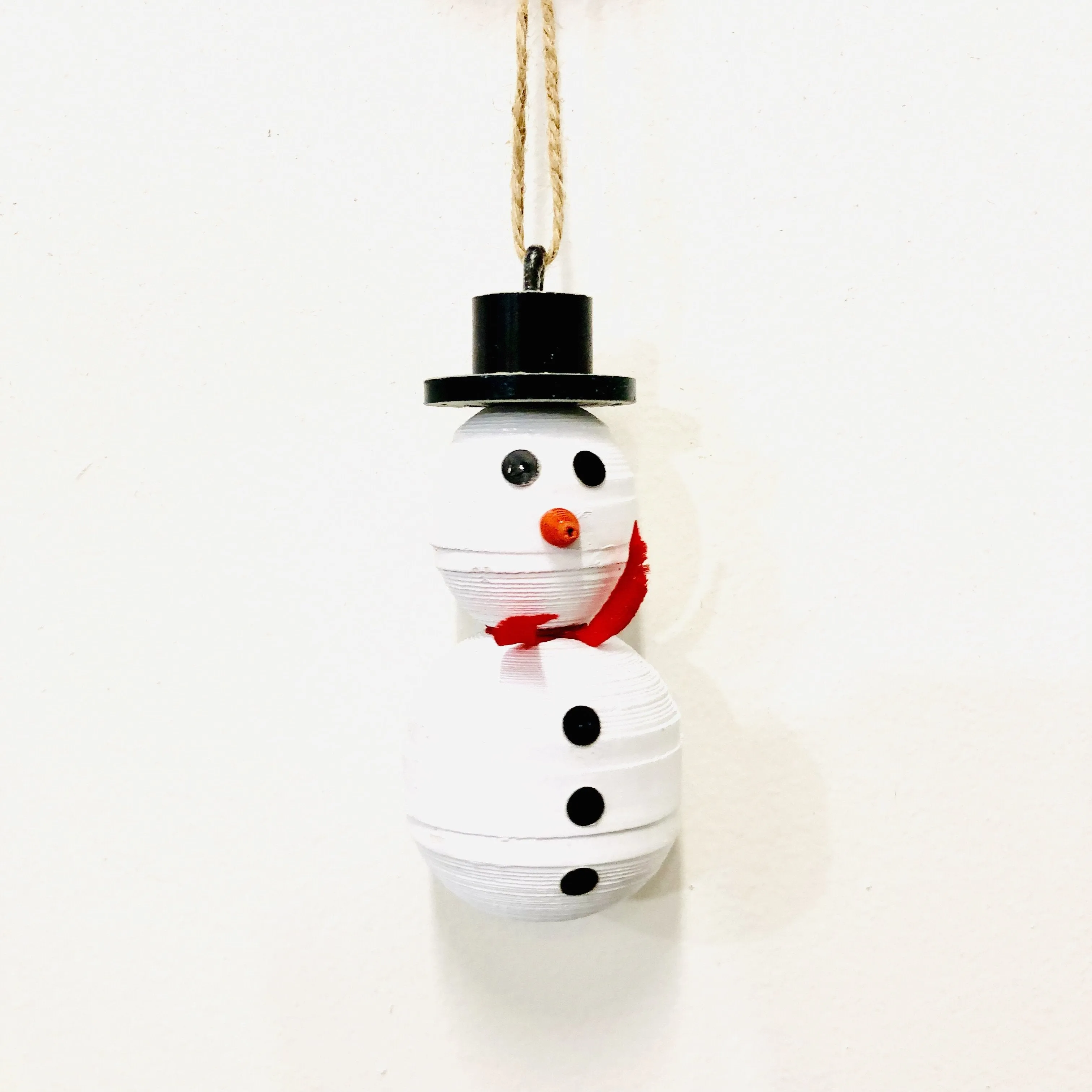 Cereal Box Snowman Ornament