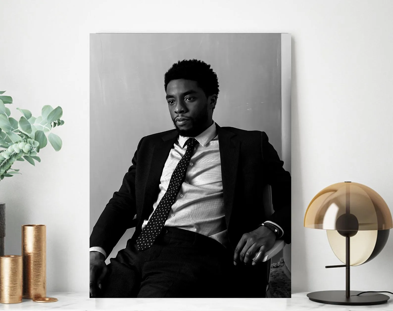 Chadwick Boseman Poster, Black Panther Canvas Rolls, Custom Canvas, Home decor, Wall Hanging, Hollywood Actor Chadwick Boseman Poster