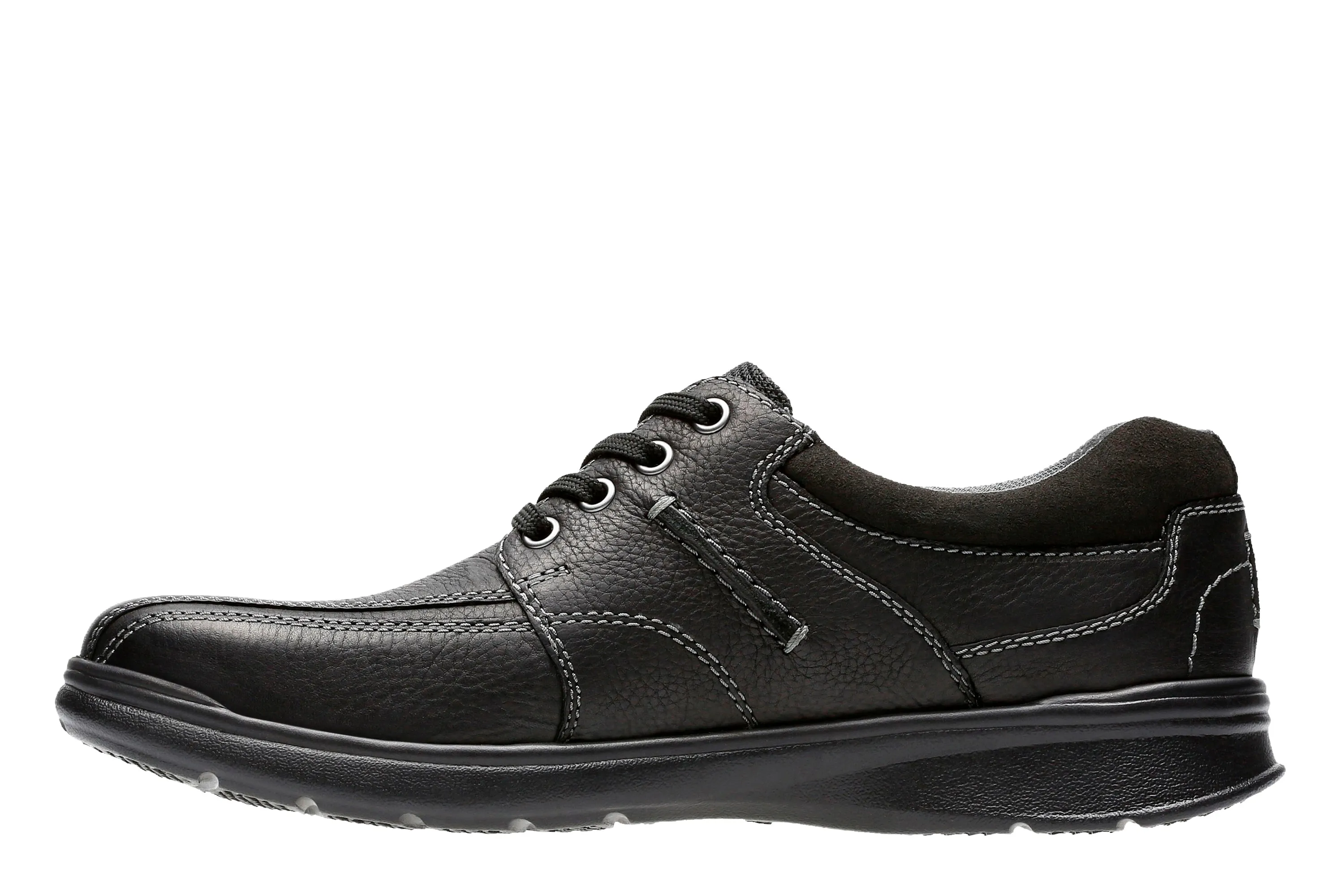 Clarks Cotrell Walk Black Oily Leather - Standard Width