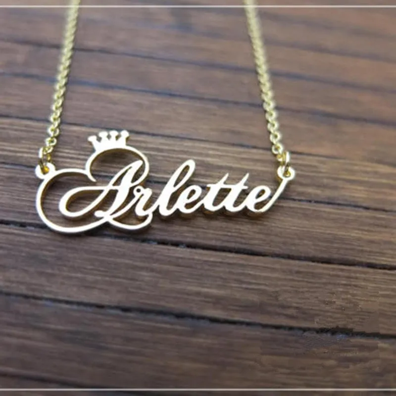 Custom Crown Name Anklet Bracelet- Christmas gifts