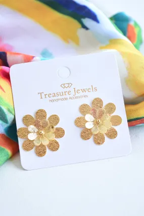 DAHLIA STUD EARRINGS