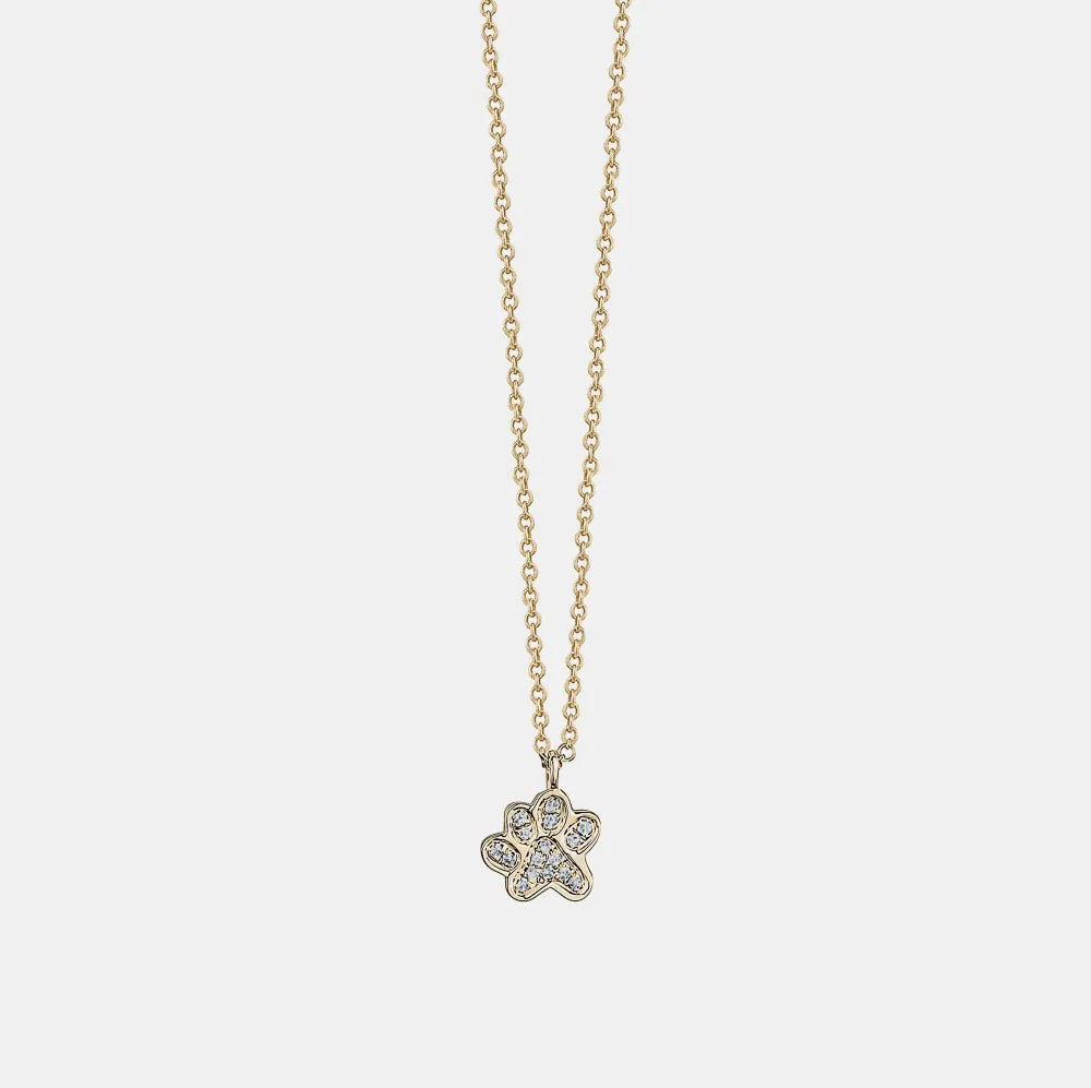 Diamond Paw Necklace