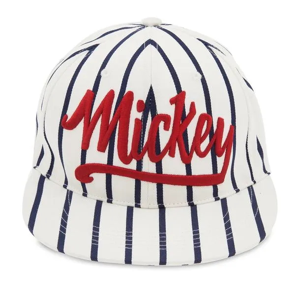 Disney Mickey Mouse Striped Baseball Cap for Adults