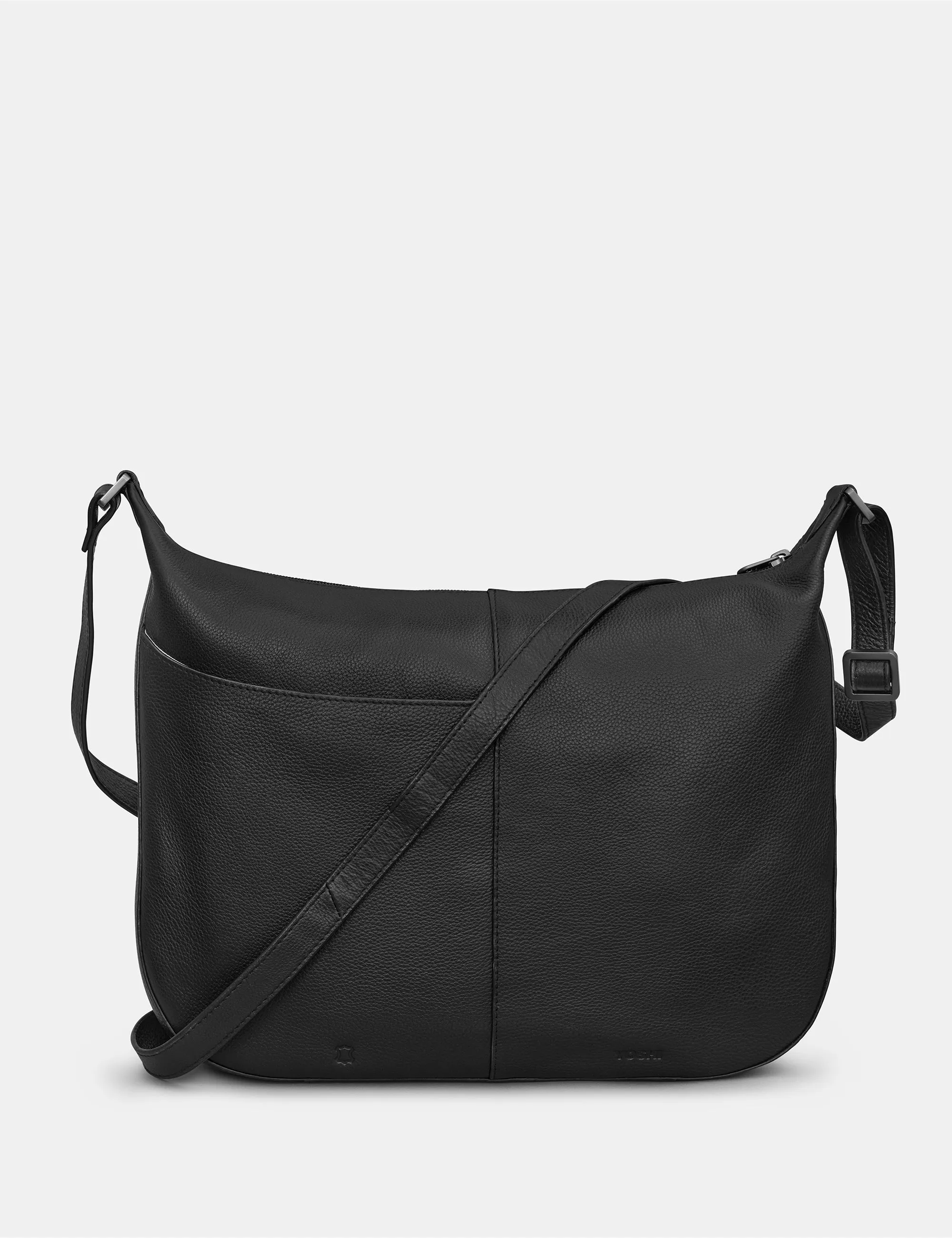 Dolton Black Leather Hobo Bag