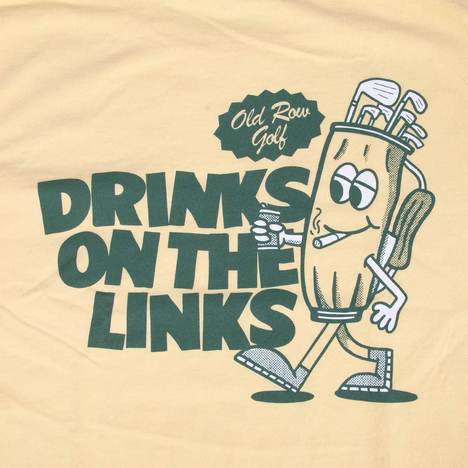 Drinks On The Links Golf Bag Pocket Tee