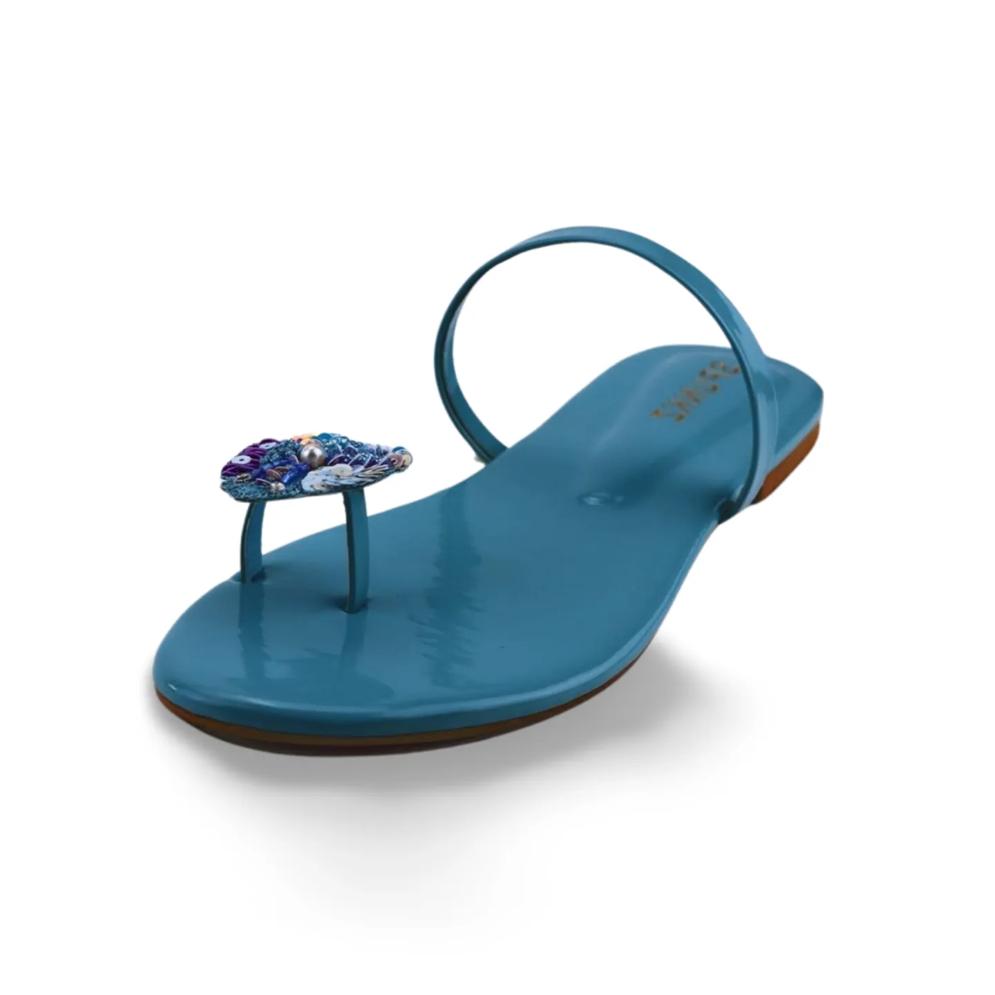 Elegant Floral Toe Ring Flip-Flops for Women