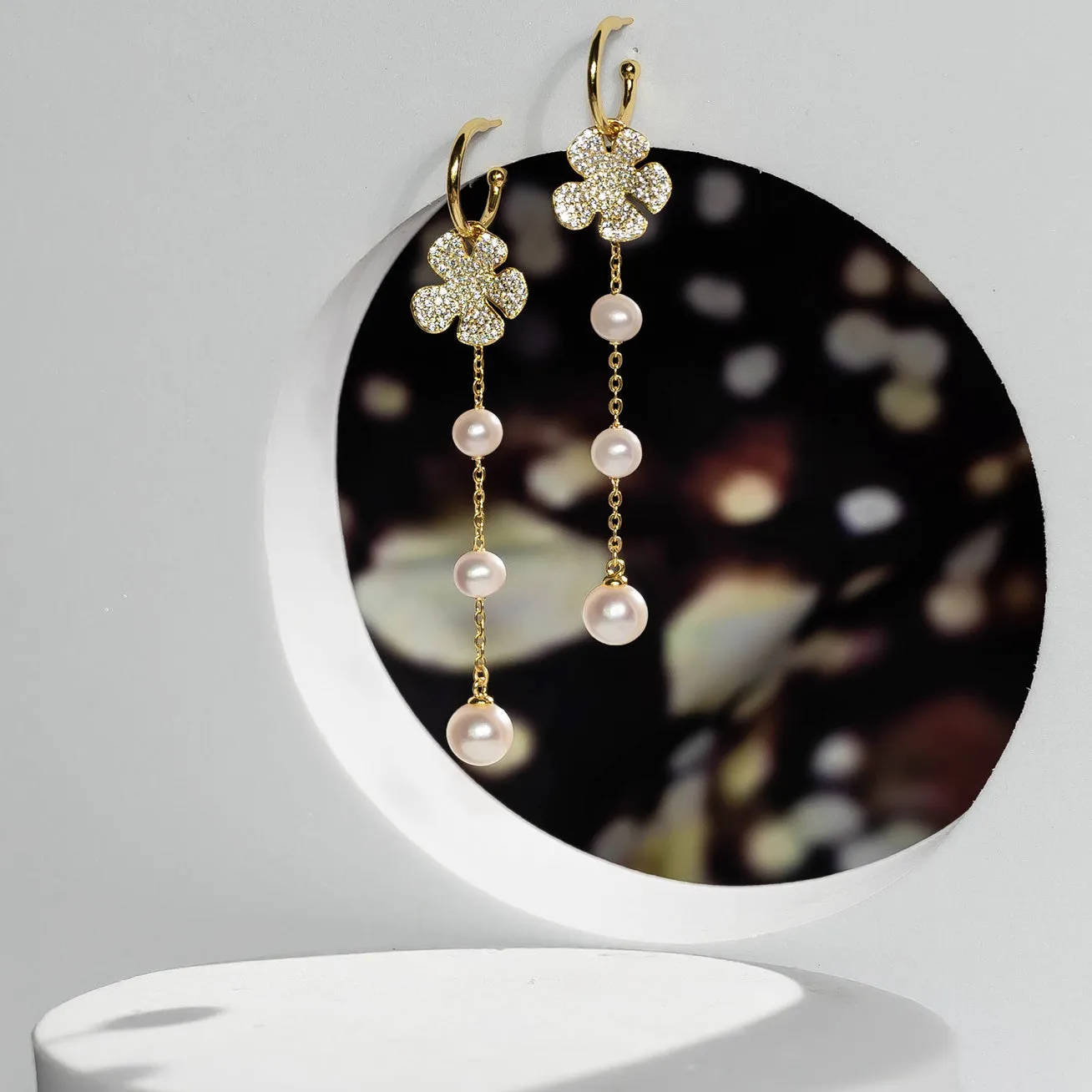 Elegant Freshwater Pearl Multi Style Earrings WE00277 | GARDENS